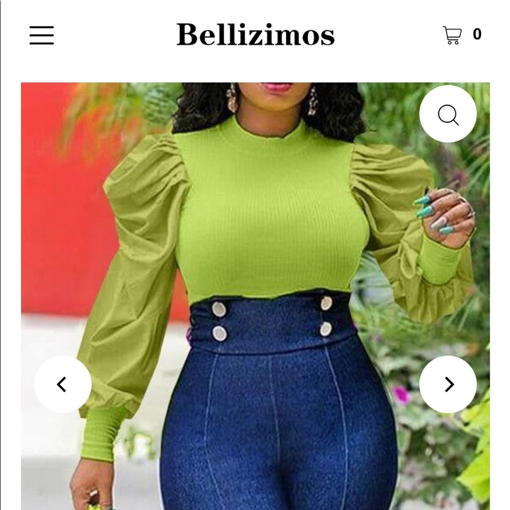 Pluff sleeve top